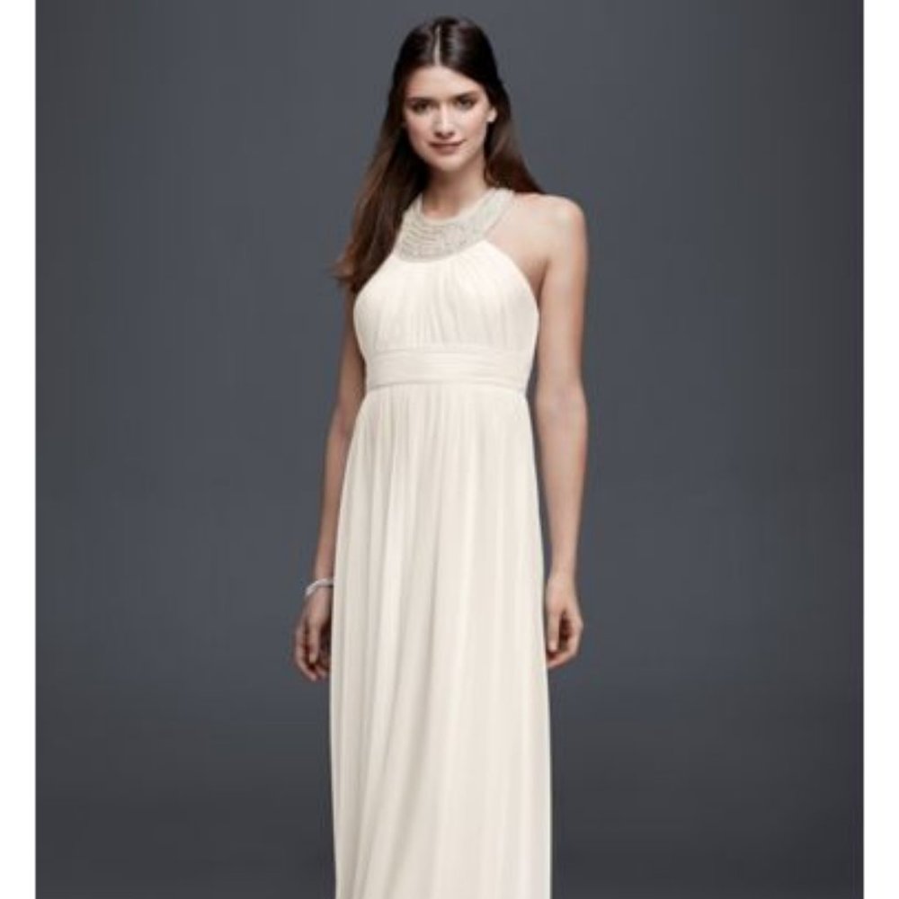 David's Bridal wedding dress with beading